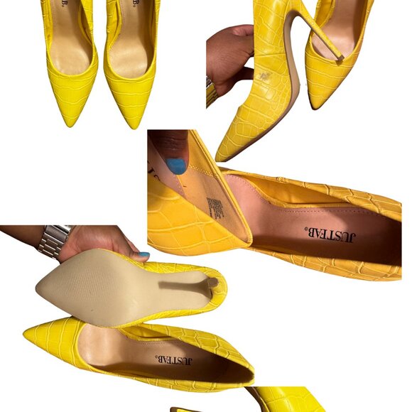 JustFab Yellow Size 8.5 - Picture 2 of 6